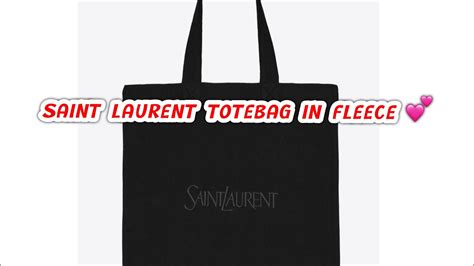saint laurent totebag in fleece review